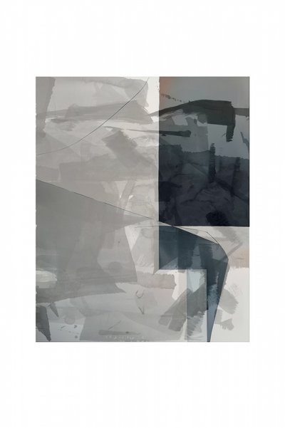 Abstract Grijsblauw door cartissi