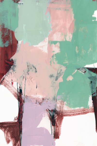 Abstract Mint Blush door cartissi