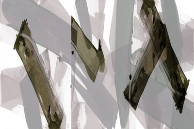 Abstracte olijfgrijze streken door cartissi