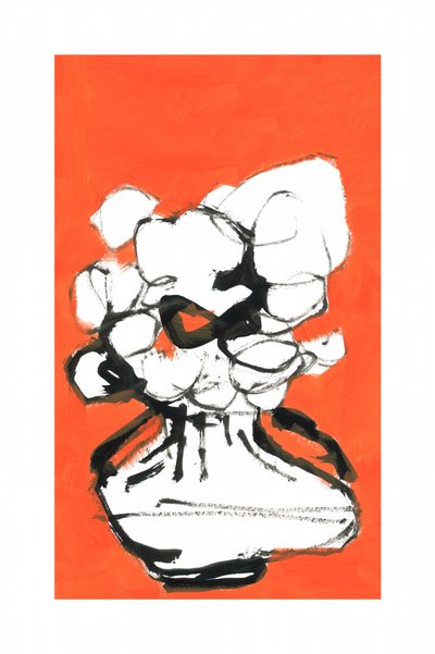 Abstract Oranje Boeket door cartissi