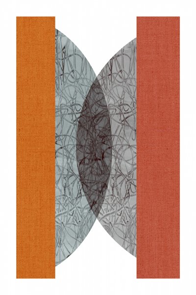 Abstracte oranje geometrie door cartissi