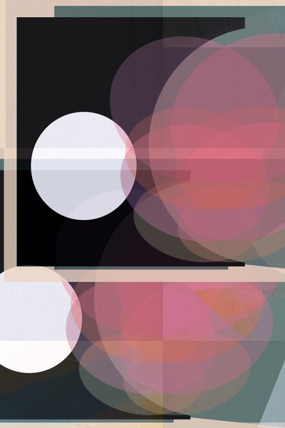 Abstracte roze cirkels door cartissi
