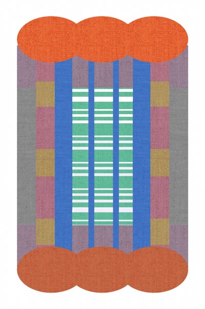 Abstracte textielstrepen door cartissi
