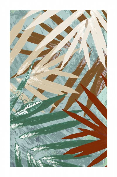 Abstract tropisch gebladerte door cartissi