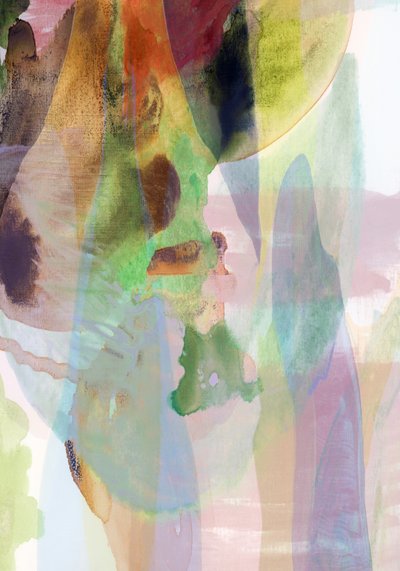 Abstracte aquarelstroom door cartissi