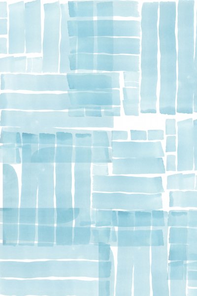 Blauwe aquarelblokken door cartissi