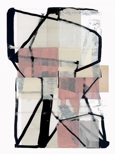 Blush Geometrische collage door cartissi