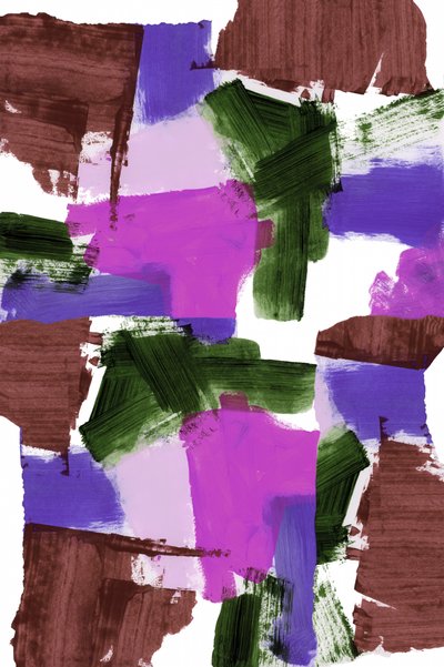 Abstracte kunst met krachtige penseelstreken door cartissi
