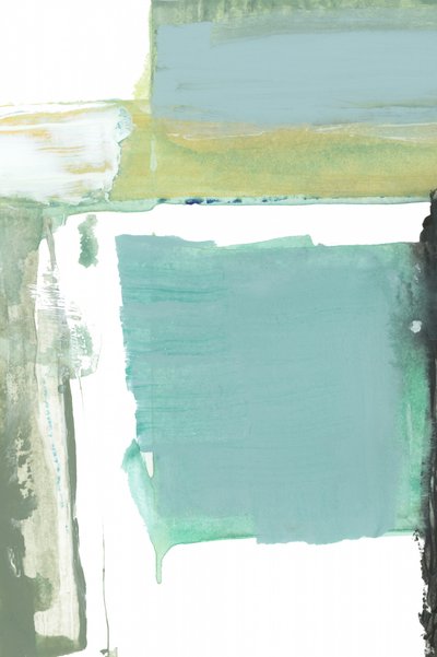 Rustig, blauwgroen, abstract door cartissi