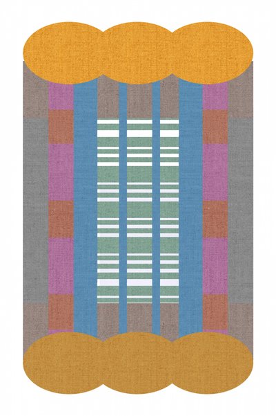 Kleurrijk geometrisch textiel door cartissi