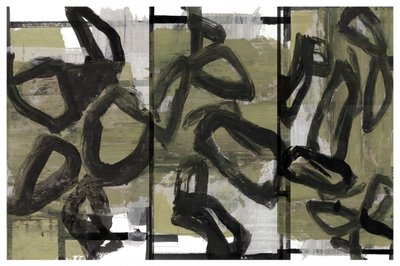Dynamische abstracte penseelstreken door cartissi