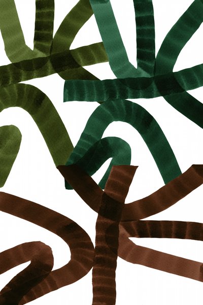 Aardse abstracte penseelstreken door cartissi