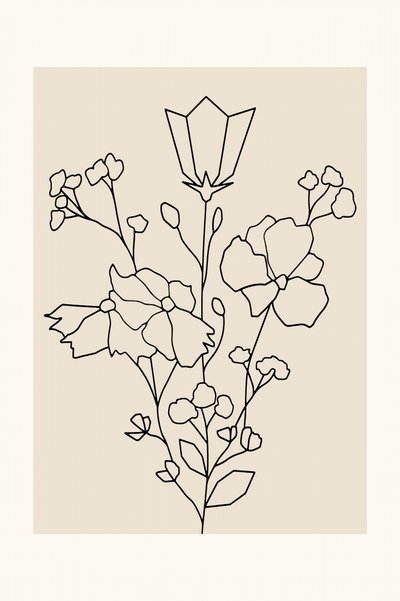 Elegante bloemmotieven door cartissi