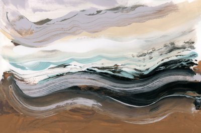 Stromend oceaan-abstract door cartissi