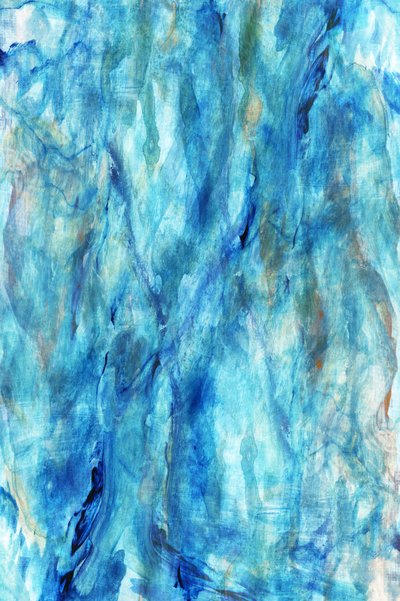 Vloeibaar blauw abstract door cartissi
