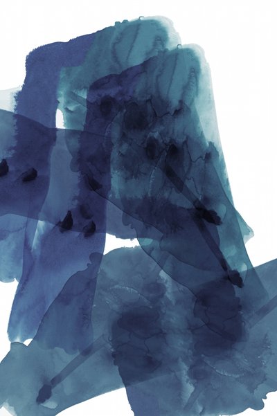 Vloeibaar blauw abstract door cartissi