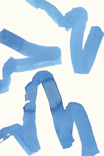 Vloeibaar blauw abstract door cartissi
