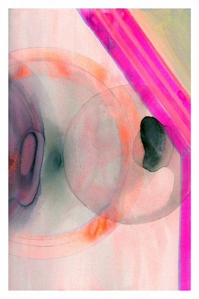 Vloeibaar roze abstract door cartissi