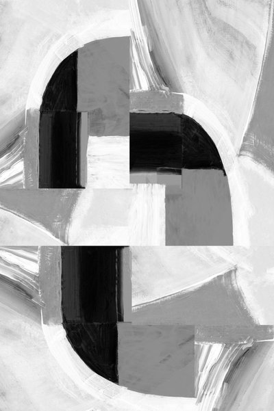 Geometrische abstracte grijstinten door cartissi
