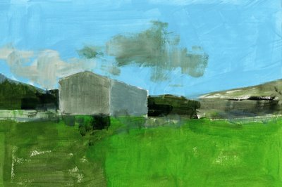 Green Field-schuur door cartissi