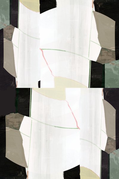 Gelaagde geometrische abstracte kunst door cartissi