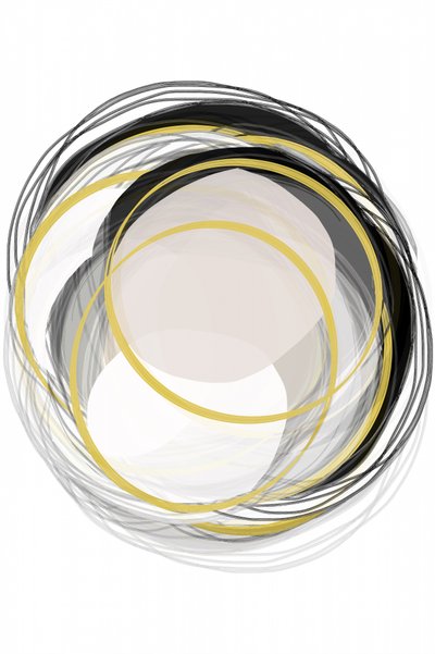 Moderne abstracte cirkels door cartissi
