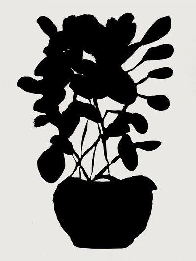 Modern botanisch silhouet door cartissi