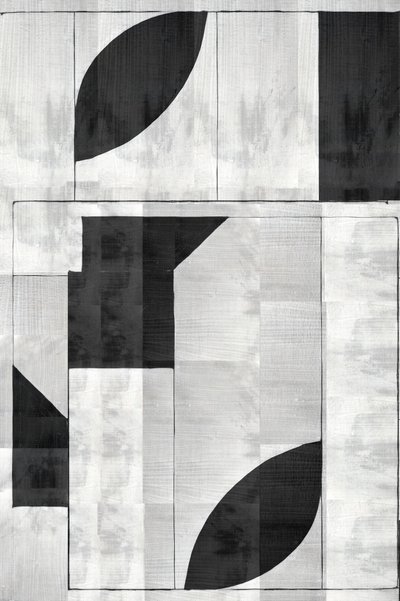 Modern geometrisch monochroom door cartissi