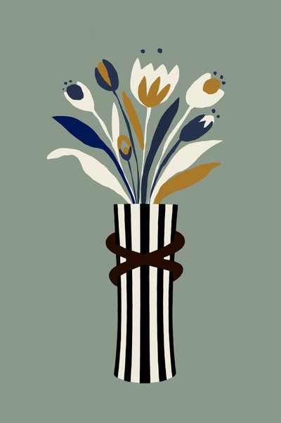Modern tulpenboeket door cartissi
