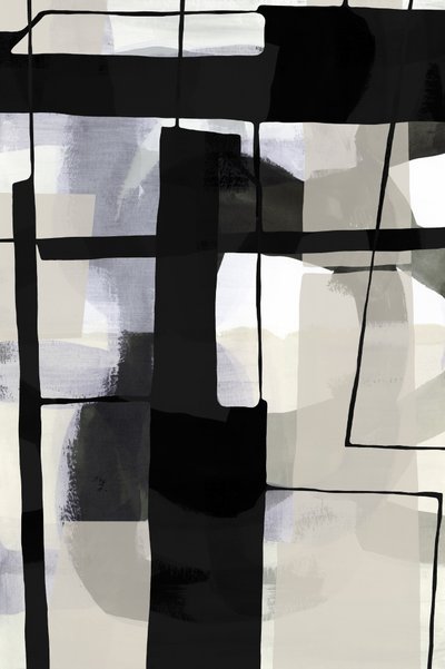 Monochrome abstracte vormen door cartissi