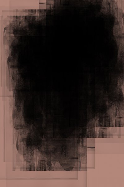 Stemmige zwarte abstractie door cartissi