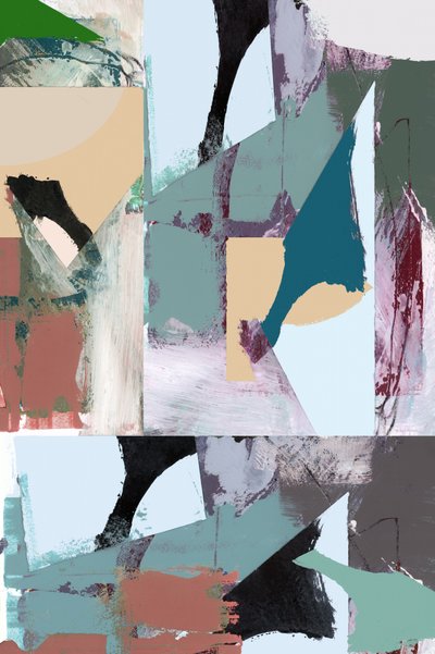 Ingetogen abstracte compositie door cartissi
