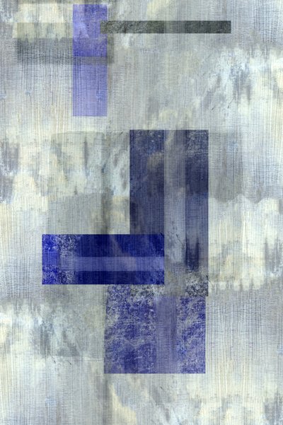 Gedempte blauwe geometrie door cartissi