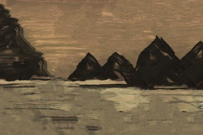 De serene bergkust door cartissi