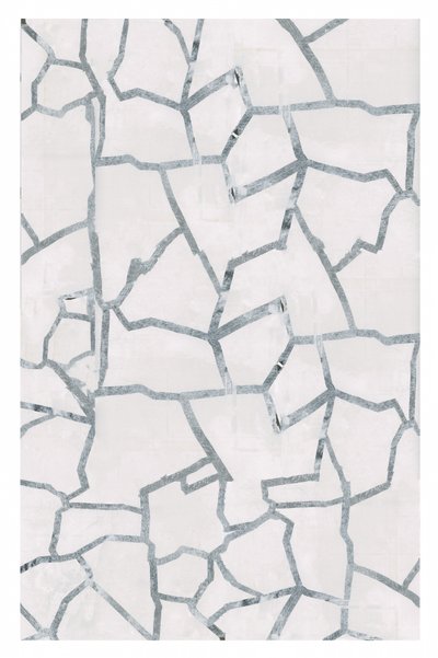 Zilveren geometrische fragmenten door cartissi