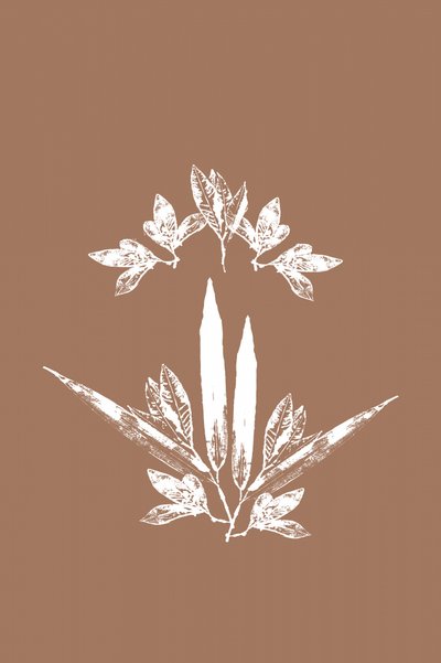 Gestileerde botanische bladeren door cartissi