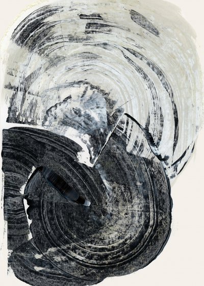 Wervelend monochroom abstract door cartissi