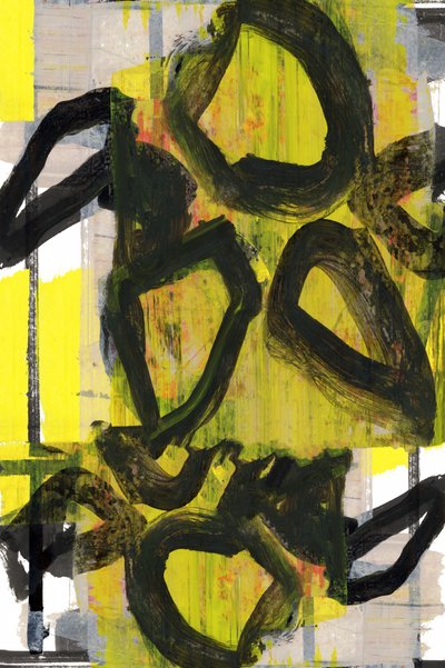 Levendige abstracte penseelstreken door cartissi