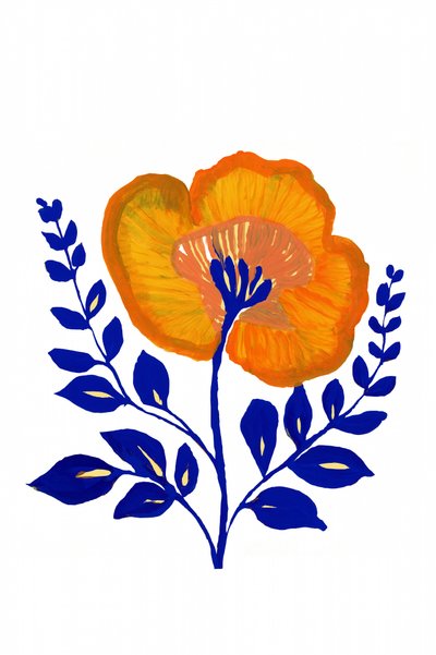 Levendige volksbloem door cartissi