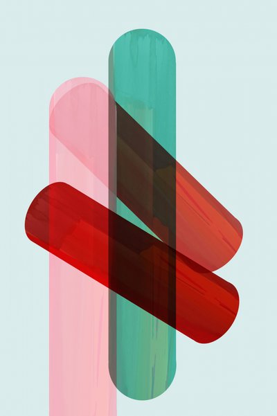 Levendige geometrische overlapping door cartissi