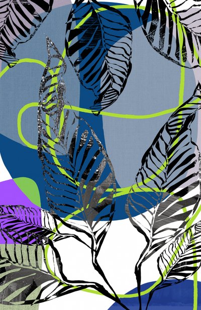 Levendig abstract jungle-motief door cartissi