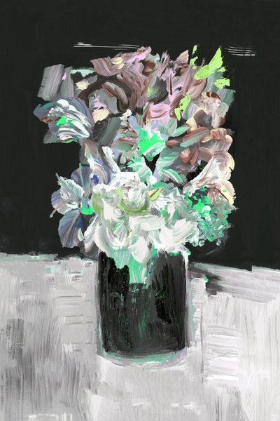 Levendig, schilderachtig bloemenboeket door cartissi