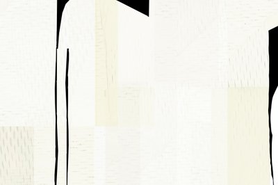 Wit, geometrisch, abstract door cartissi