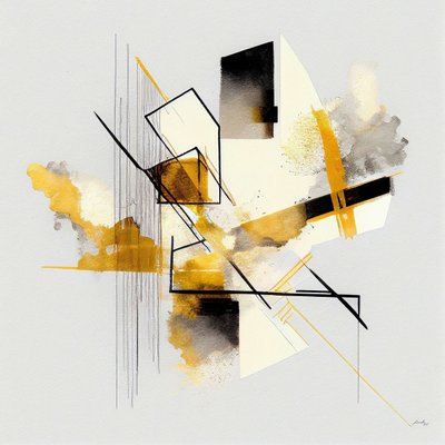 Abstracte geometrische vormen door F. Abderrahim