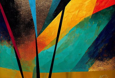 Levendige Herfst: Abstracte Printbare Kunst door F. Abderrahim