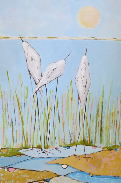 Rustige moerasvogels door phyllis adams