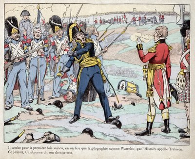 Eerste Keizerrijk: voorstelling van generaal Pierre Cambronne (1770-1842) die 