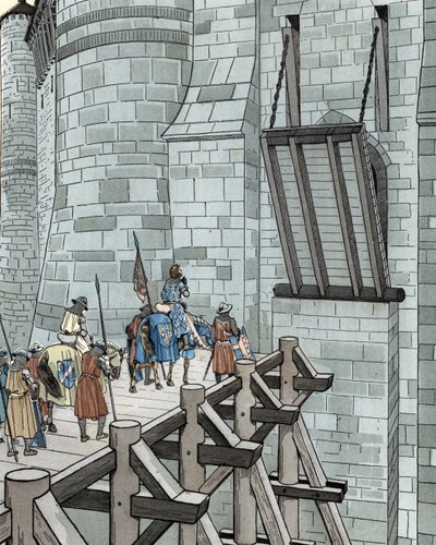 Honderdjarige Oorlog: Philippe VI van Valois vraagt asiel aan in het Kasteel van Broye (1346) door pseudonym for Onfray de Breville Jacques Job