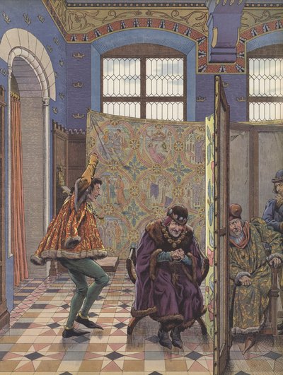 Het complot van Lodewijk XI om de Bourgondiërs van hun Engelse bondgenoten te scheiden door pseudonym for Onfray de Breville Jacques Job