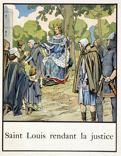 Saint Louis spreekt recht - in "Petite histoire de France" door Jacques Bainville, ed. Mane door pseudonym for Onfray de Breville Jacques Job